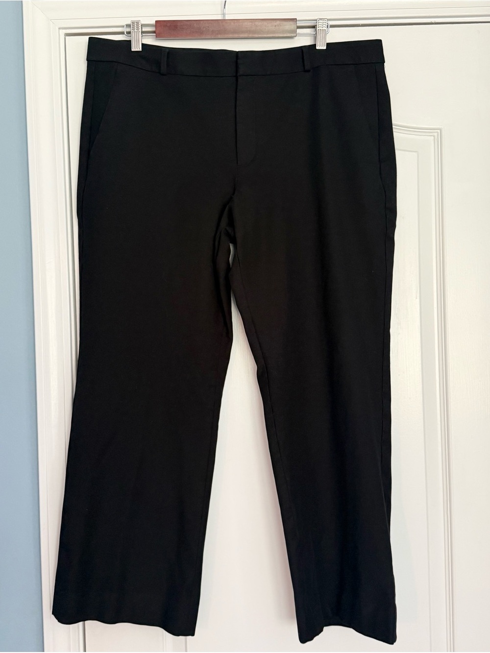 Banana Republic Black Logan Fit Flare Leg Women’s Stretch Dress Pants, sz 16